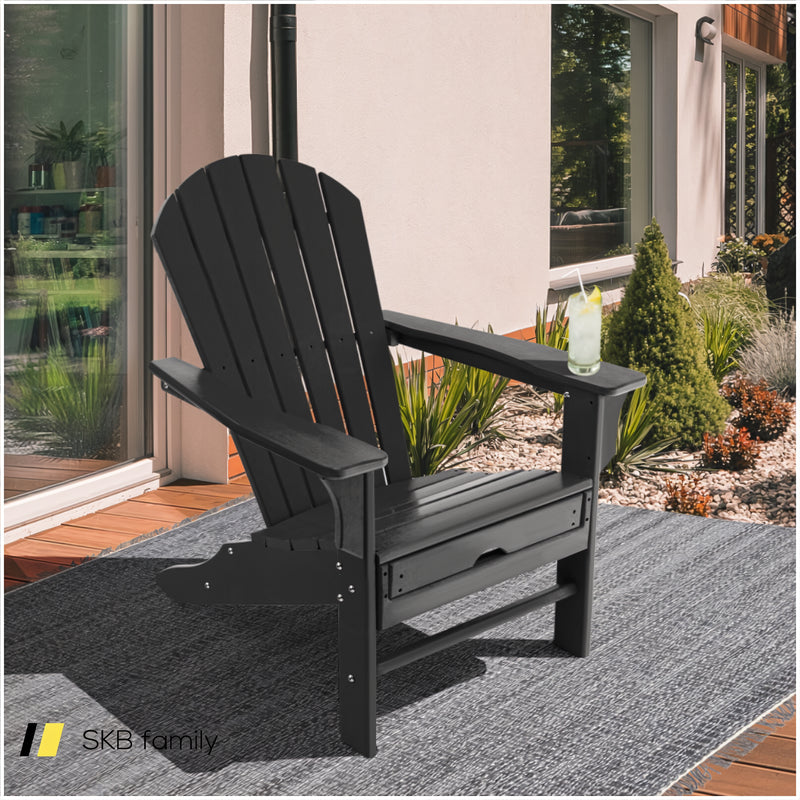 Patio Hdpe Adirondack Chair With Retractable Ottoman 240115-214283