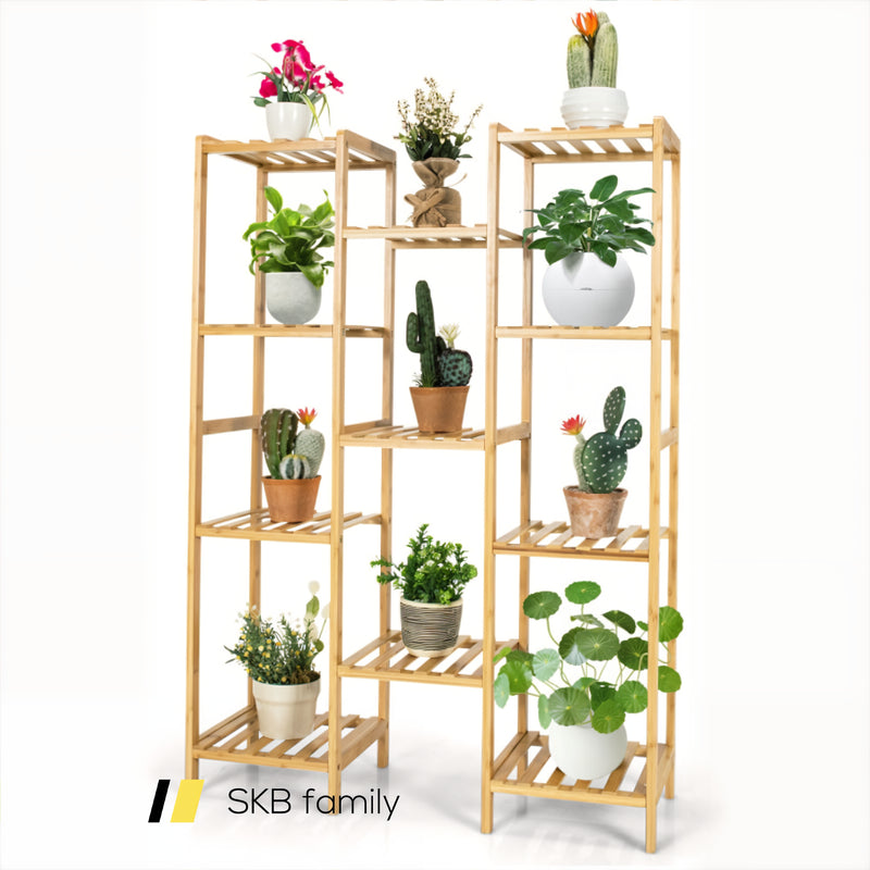 9/11-Tier Bamboo Plant Stand For Living Room Balcony Garden 240115-214548