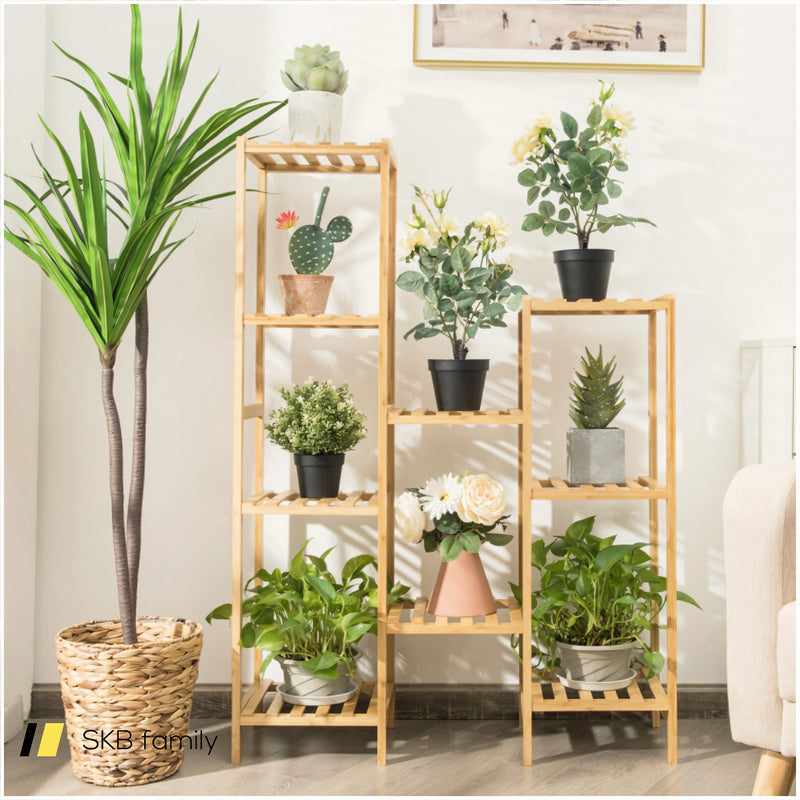 9/11-Tier Bamboo Plant Stand For Living Room Balcony Garden 240115-214548