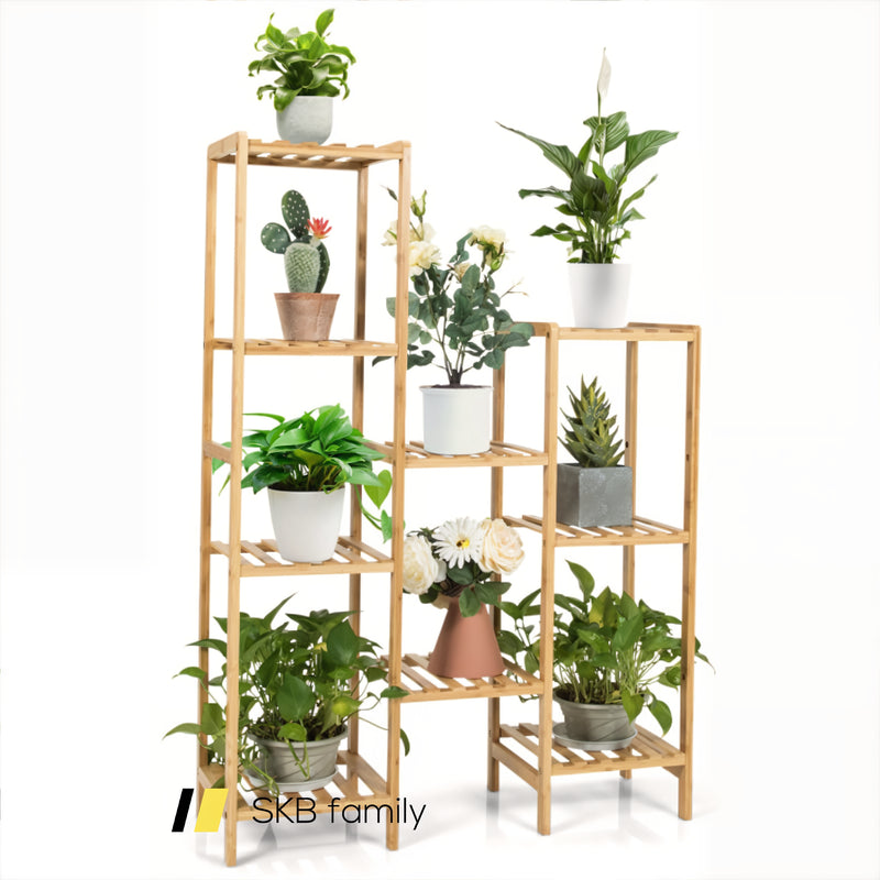 9/11-Tier Bamboo Plant Stand For Living Room Balcony Garden 240115-214548