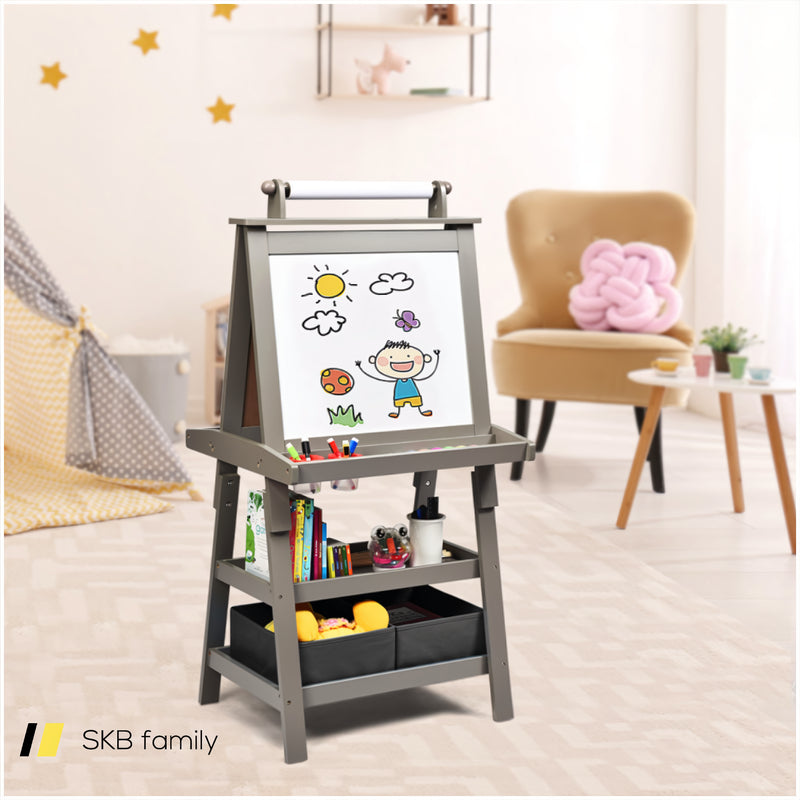 3-In-1 Double-Sided Storage Art Easel 240115-214549