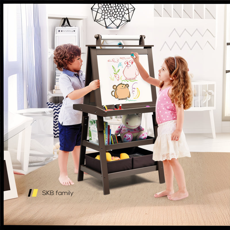 3-In-1 Double-Sided Storage Art Easel 240115-214549