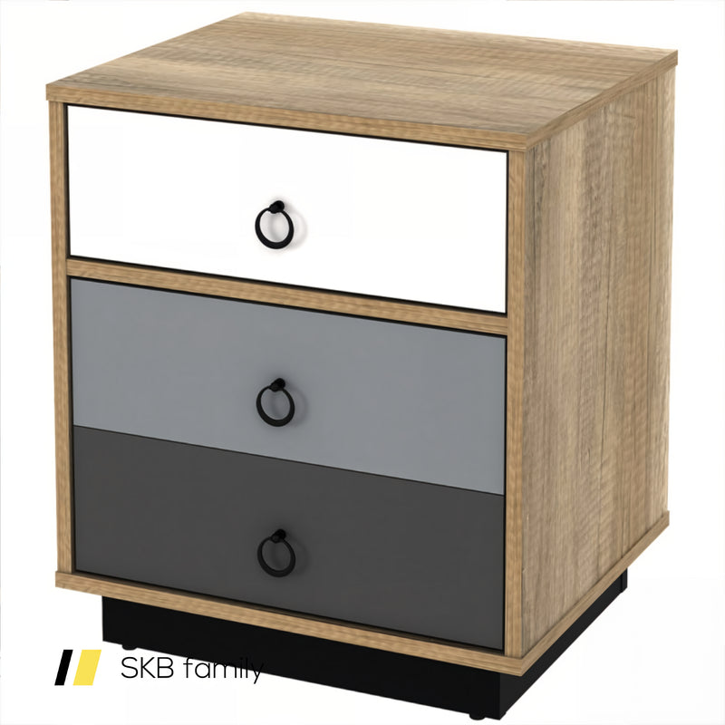 Nightstand With Drawer And Storage Cabinet Wooden Sofa Side Table End Table 240115-214553