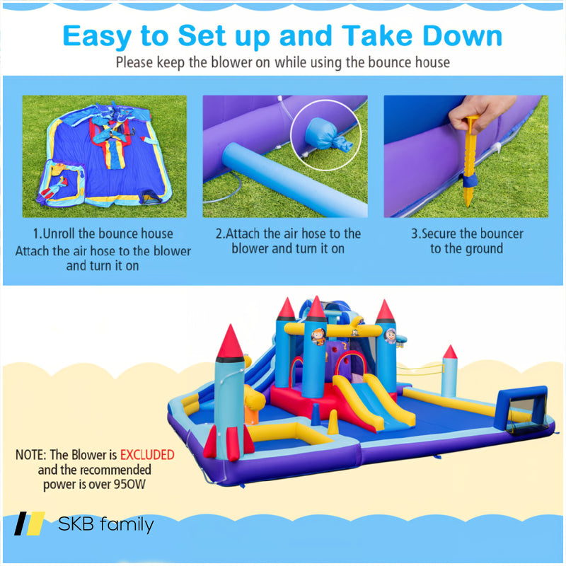 Rocket Theme Inflatable Water Slide Park 240115-214571