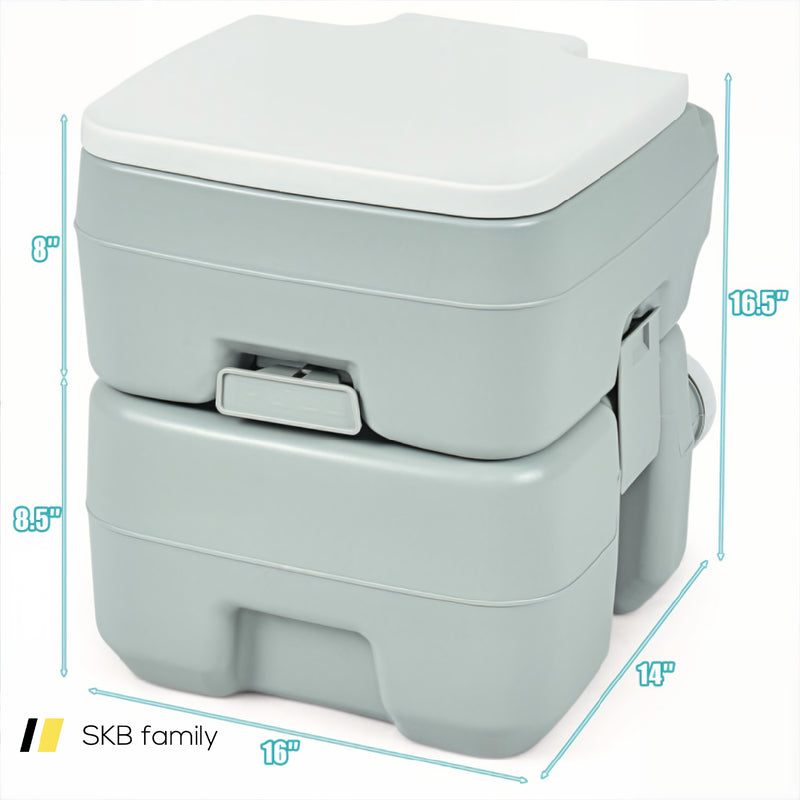 5.3 Gallon 20 L Portable Potty Commode For Rv Camping Indoor Outdoor 240115-214583