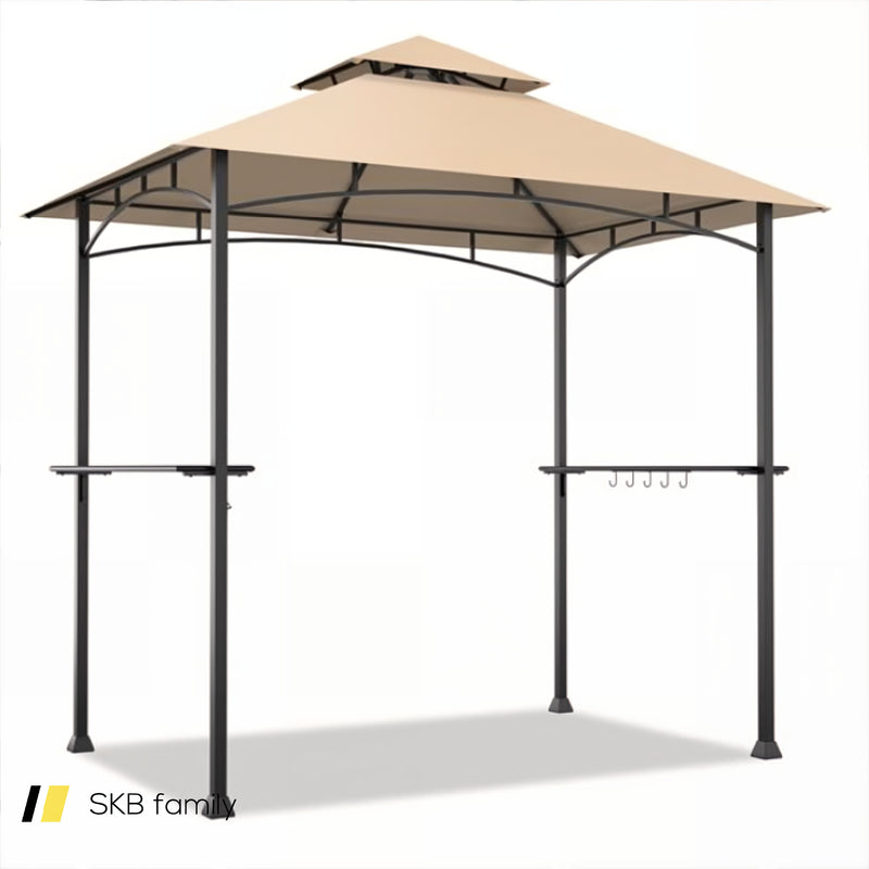 8 X 5 Feet Outdoor Barbecue Grill Gazebo Canopy Tent Bbq Shelter 240115-214607