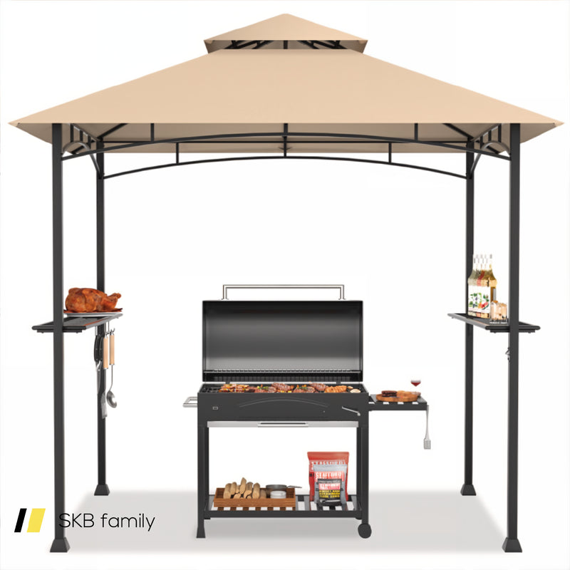 8 X 5 Feet Outdoor Barbecue Grill Gazebo Canopy Tent Bbq Shelter 240115-214607