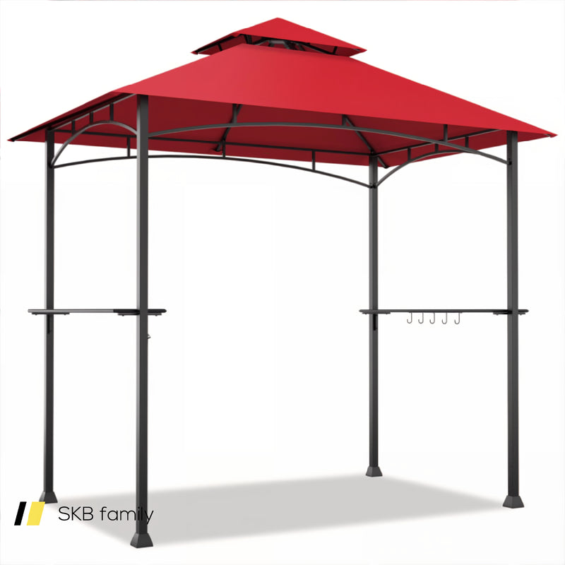 8 X 5 Feet Outdoor Barbecue Grill Gazebo Canopy Tent Bbq Shelter 240115-214607