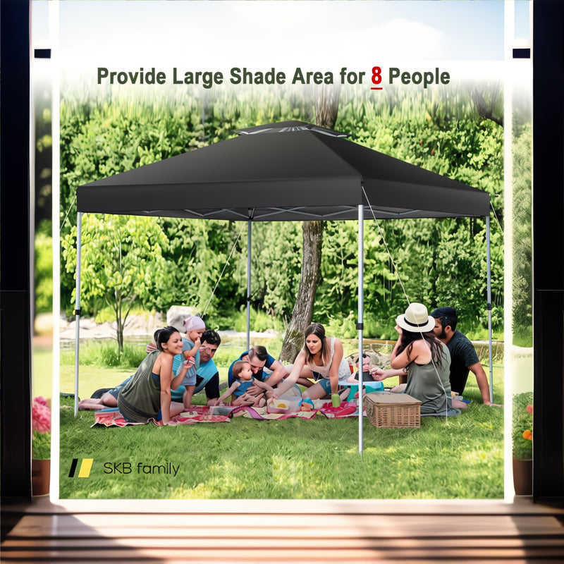 2-Tier 10 X 10 Feet Pop-Up Canopy Tent With Wheeled Carry Bag 240115-214660