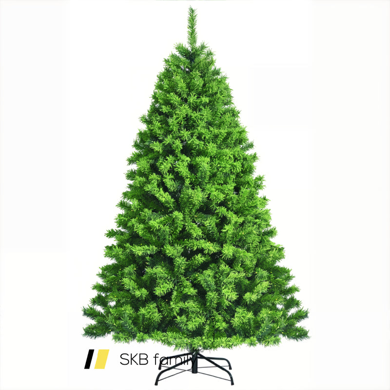 4.5/6.5/7.5 Feet Unlit Artificial Christmas Tree With Metal Stand 240115-214733