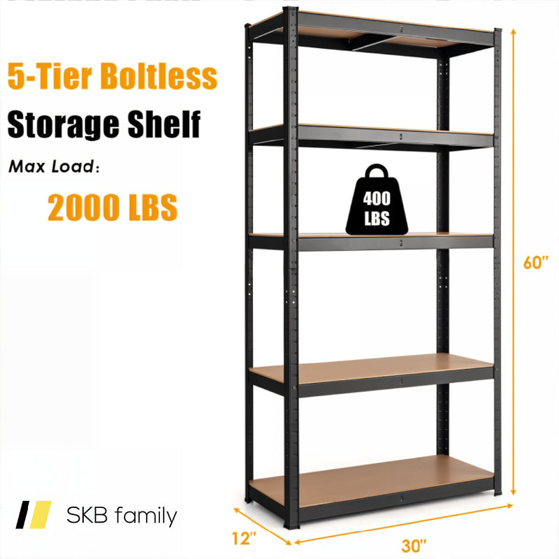 Adjust 30 X60 Inch 5 Level Garage Tool Shelf Storage 240115-214860