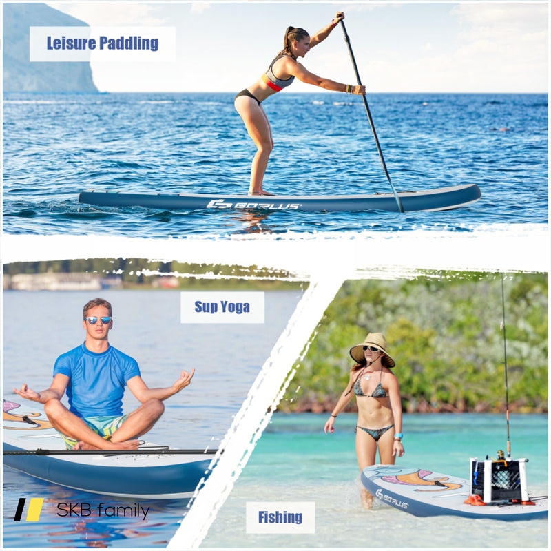 Inflatable Stand Up Paddle Board Surfboard With Aluminum Paddle Pump 240115-215087