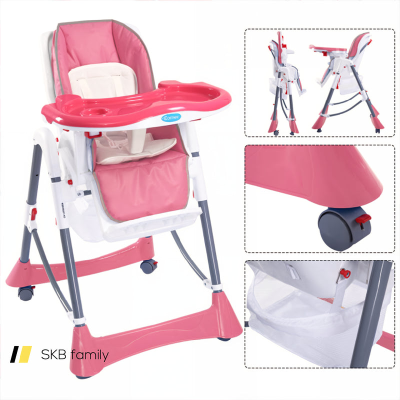 Portable Folding Baby High Chair Toddler Feeding Seat 240115-215133