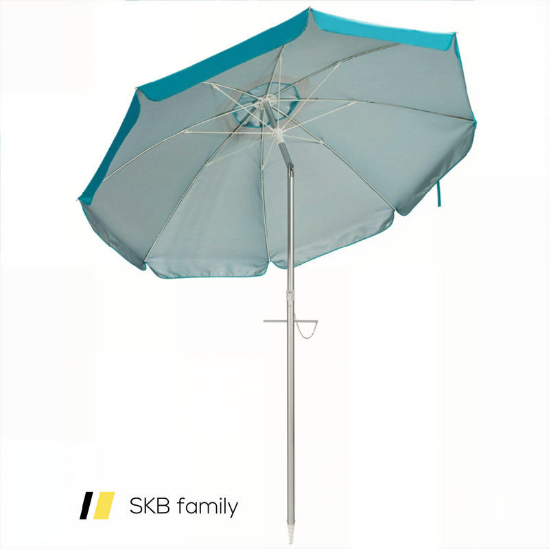 6.5 Feet Beach Umbrella With Carry Bag Without Weight Base 240115-215208