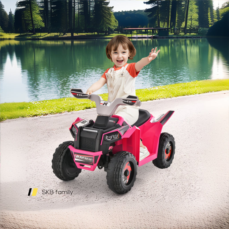 Kids Ride On Atv 4 Wheeler Quad Toy Car With Direction Control 240115-215228