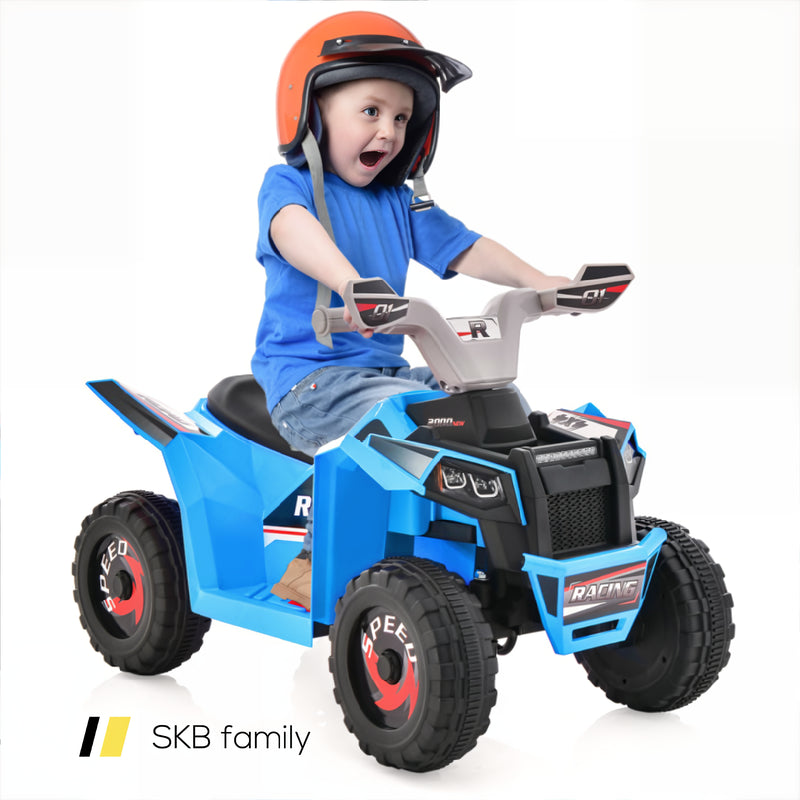 Kids Ride On Atv 4 Wheeler Quad Toy Car With Direction Control 240115-215228