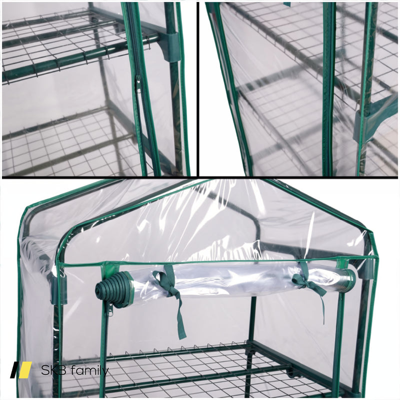 Outdoor Portable Mini 4 Shelves Greenhouse 240115-215352