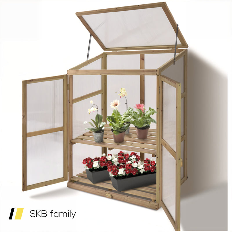 30 X 22 X 43 Inch Garden Portable Wooden Greenhouse 240115-215527