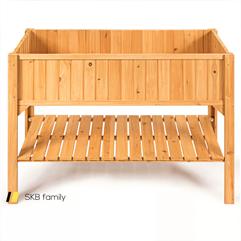 Wooden Elevated Planter Box Shelf Suitable For Garden Use 240115-215574