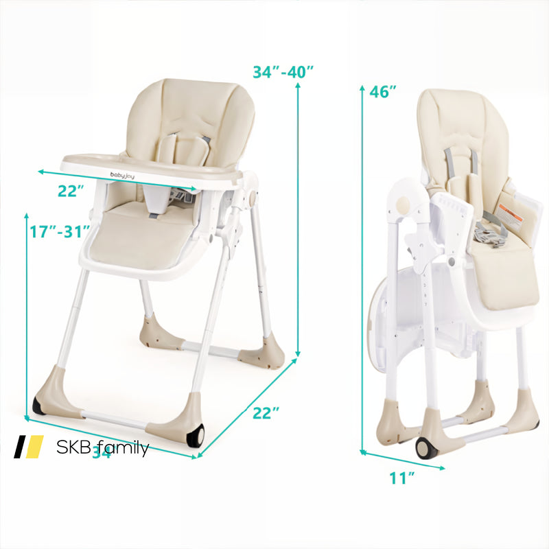 Baby Convertible High Chair With Wheels 240115-215580