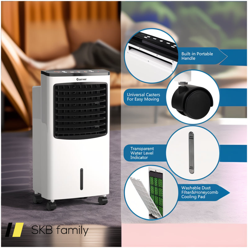 3-In-1 Portable Evaporative Air Conditioner Cooler With Remote Control For Home 240515-227529