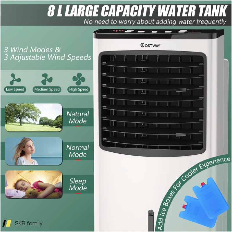 3-In-1 Portable Evaporative Air Conditioner Cooler With Remote Control For Home 240515-227529