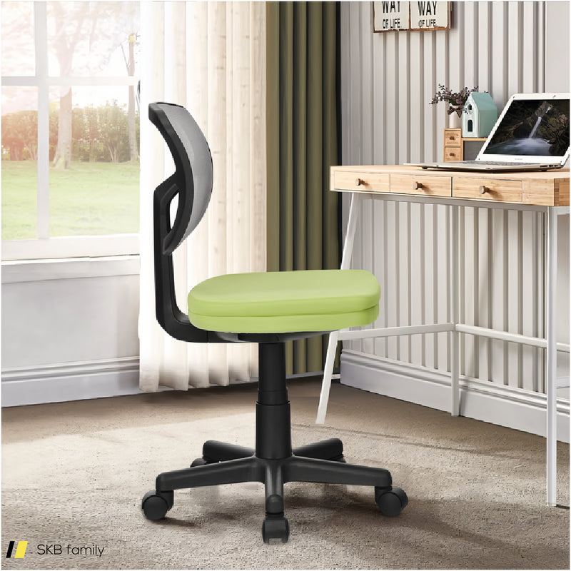 Armless Computer Chair With Height Adjustment And Breathable Mesh For Home Office 240515-229067