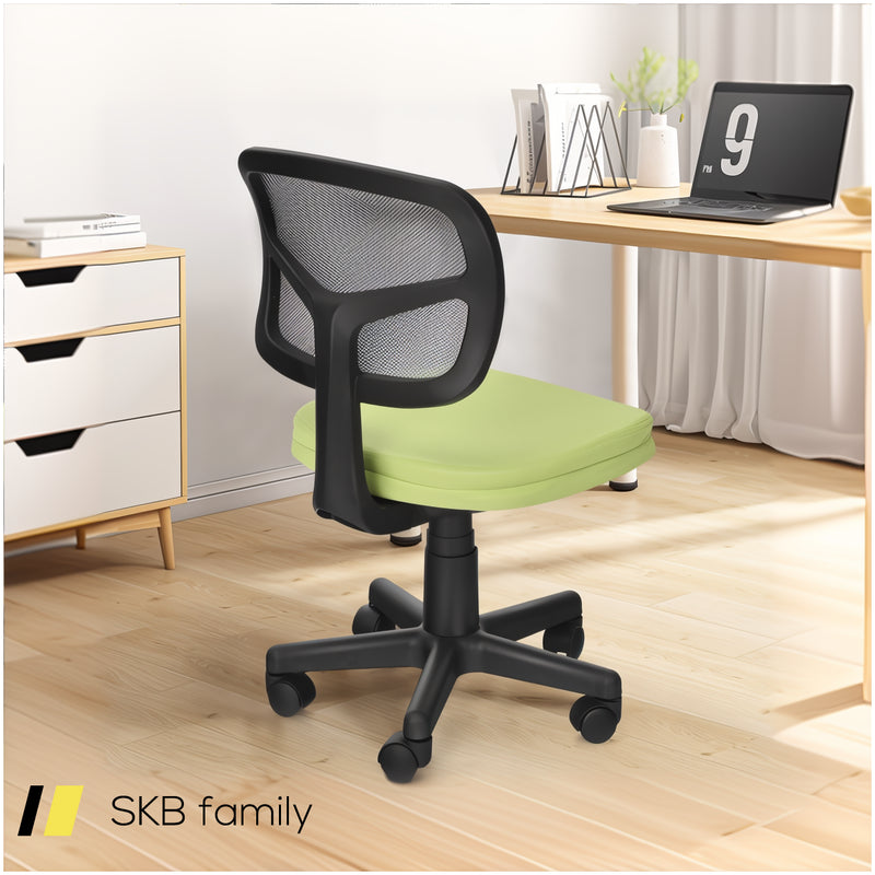 Armless Computer Chair With Height Adjustment And Breathable Mesh For Home Office 240515-229067