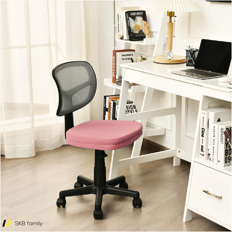 Armless Computer Chair With Height Adjustment And Breathable Mesh For Home Office 240515-229067