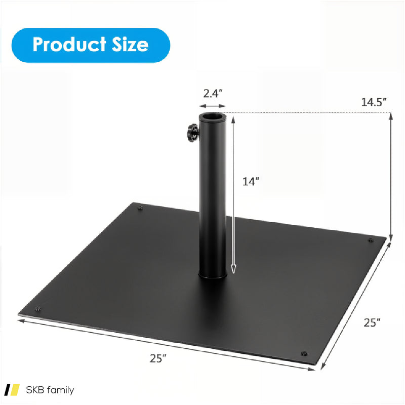 40 Lbs Square Umbrella Base Stand With For Backyard Patio 240515-229080