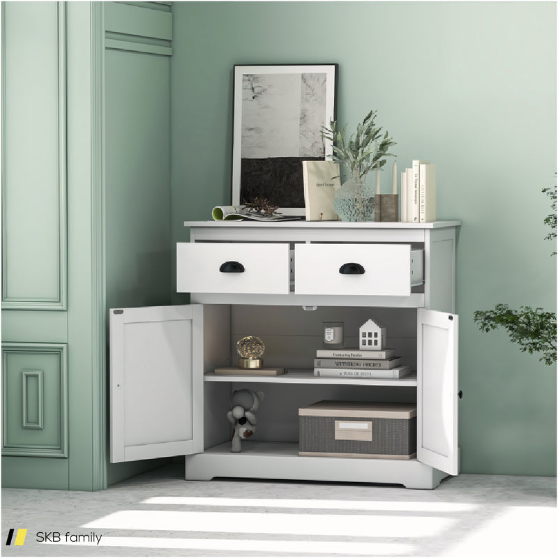 Kitchen Buffet Storage Cabinet With 2 Doors And 2 Storage Drawers 240515-229085