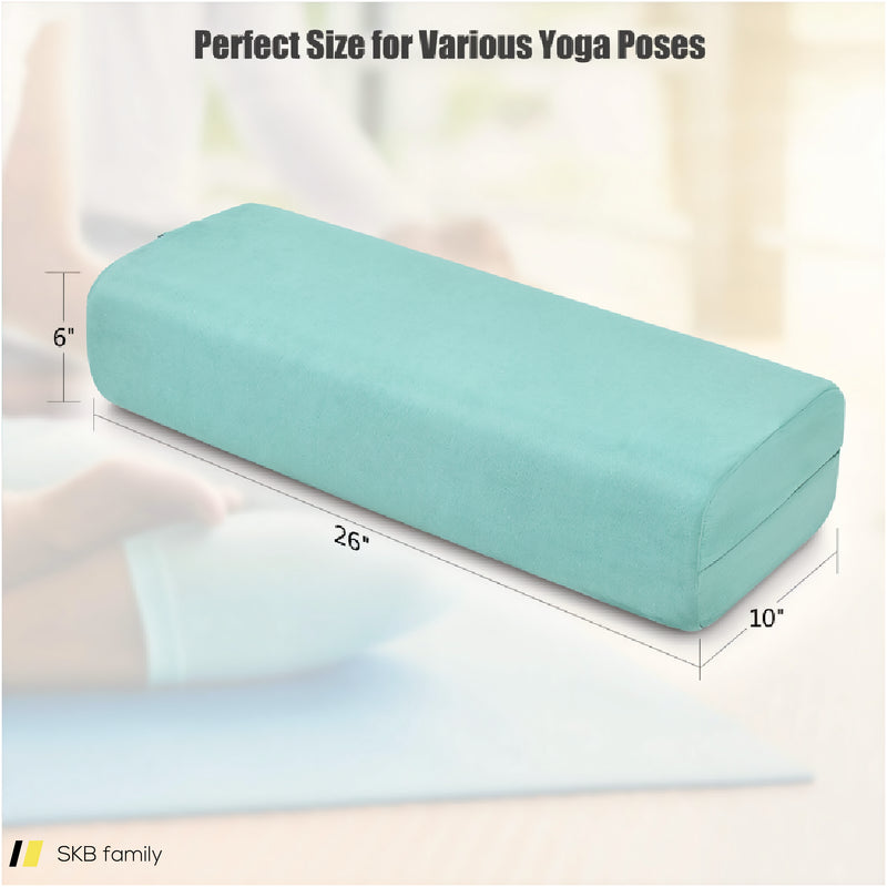 Yoga Bolster Pillow With Washable Cover And Carry Handle 240515-229104