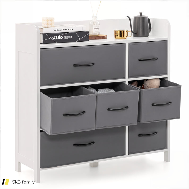 Fabric Dresser With 7 Drawers For Bedroom 240515-229131