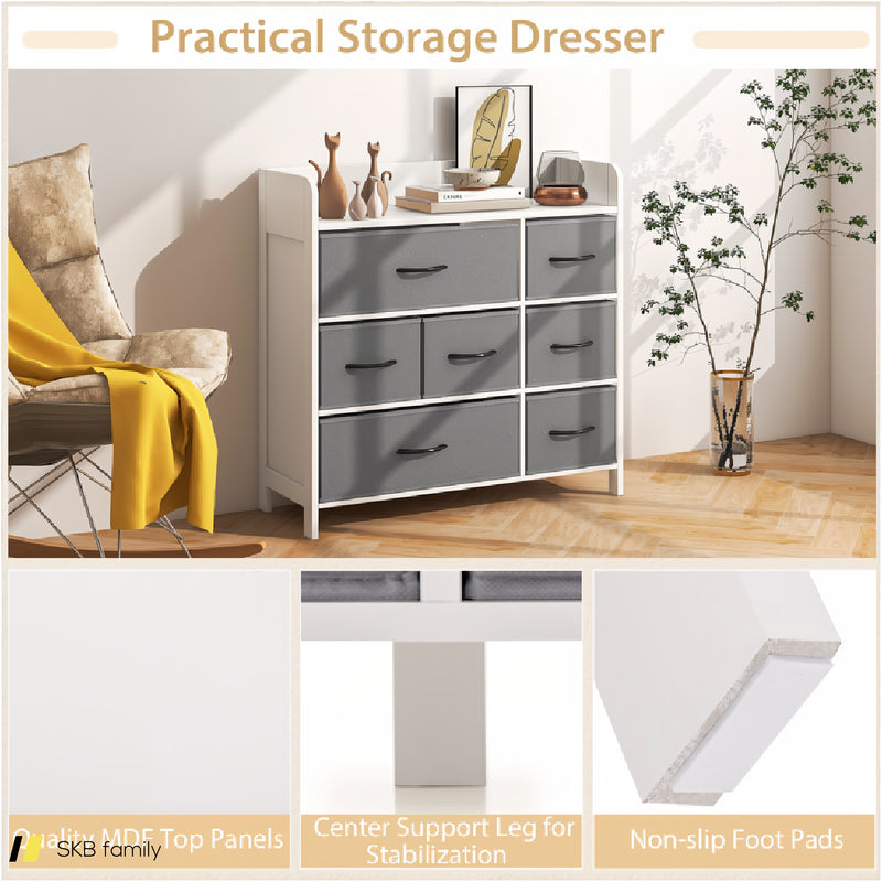 Fabric Dresser With 7 Drawers For Bedroom 240515-229131