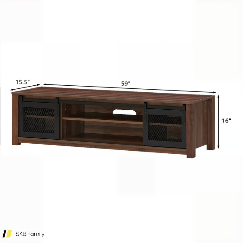 Tv Stand Entertainment Center For Tv'S Up To 65 Inch With Adjustable Shelves 240515-229137