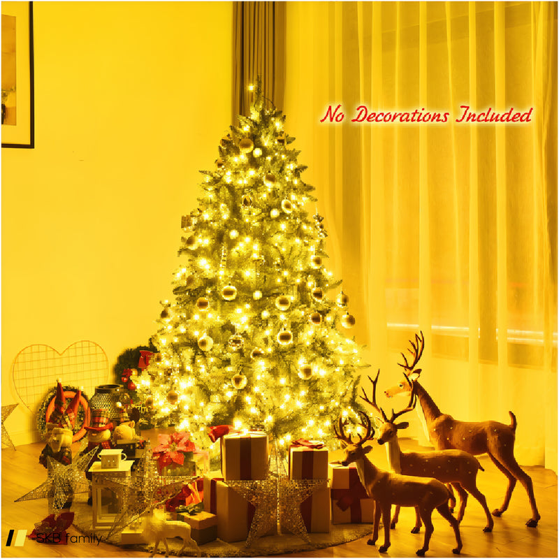 5/6 Feet Artificial Fir Christmas Tree With Led Lights And 600/1250 Branch Tips 240515-229144