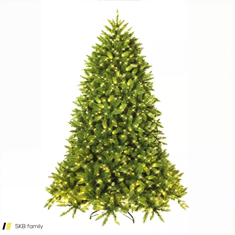 5/6 Feet Artificial Fir Christmas Tree With Led Lights And 600/1250 Branch Tips 240515-229144