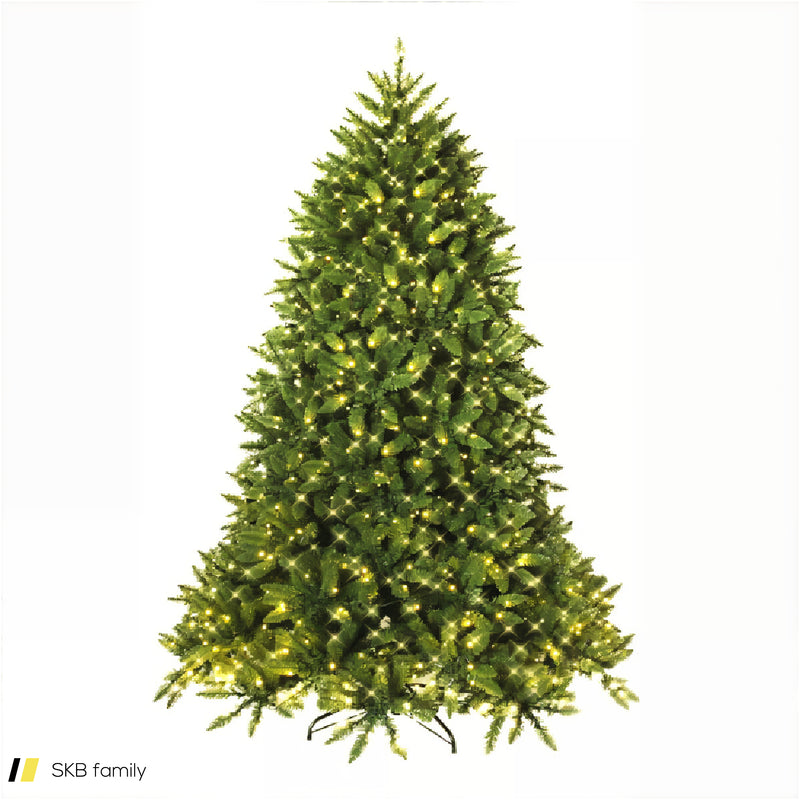 5/6 Feet Artificial Fir Christmas Tree With Led Lights And 600/1250 Branch Tips 240515-229144