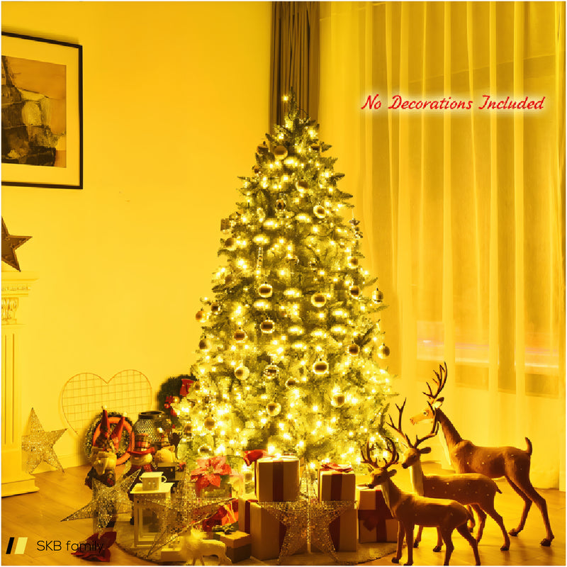 5/6 Feet Artificial Fir Christmas Tree With Led Lights And 600/1250 Branch Tips 240515-229144