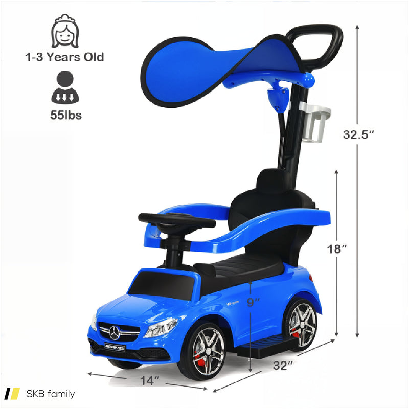 3-In-1 Mercedes Benz Ride-On Toddler Sliding Car 240515-229157