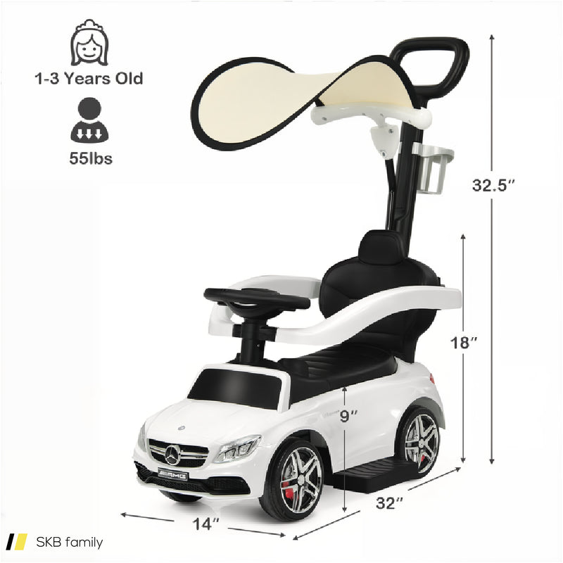 3-In-1 Mercedes Benz Ride-On Toddler Sliding Car 240515-229157