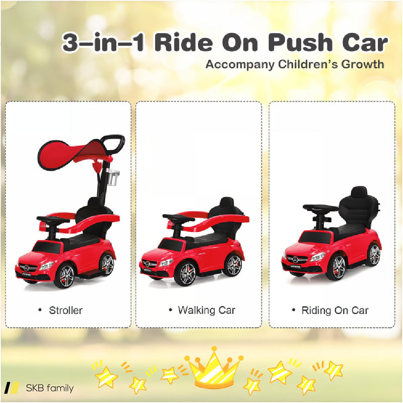 3-In-1 Mercedes Benz Ride-On Toddler Sliding Car 240515-229157