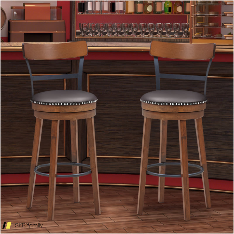 Set Of 2 Swivel Counter Height Bar Stools 240515-229159