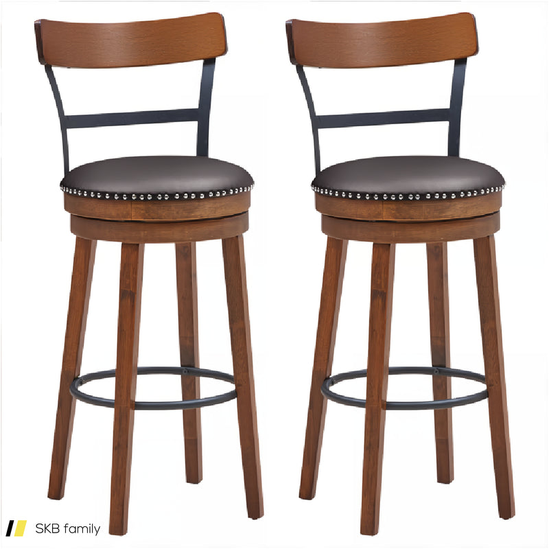 Set Of 2 Swivel Counter Height Bar Stools 240515-229159