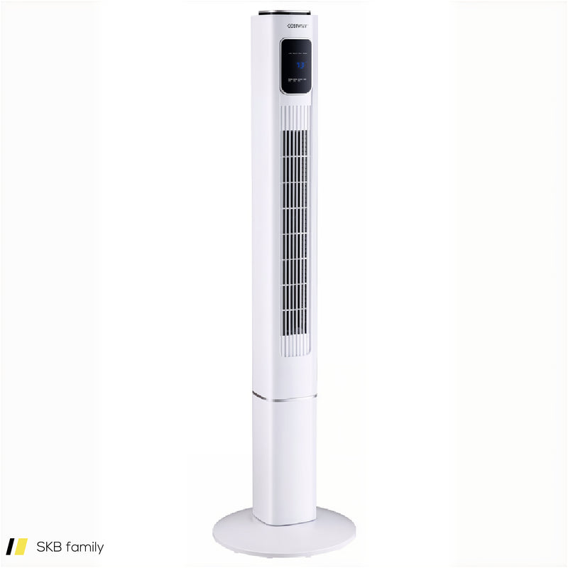 Portable 48 Inch Oscillating Standing Bladeless Tower Fans With 3 Speeds Remote Control 240515-229161