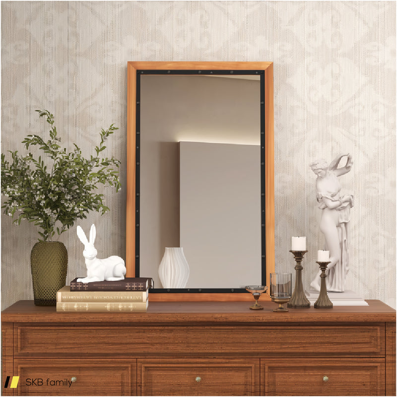 22 X 36 Inch Rectangular Frame Decor Wall Mounted Mirror With Back Board 240615-229164