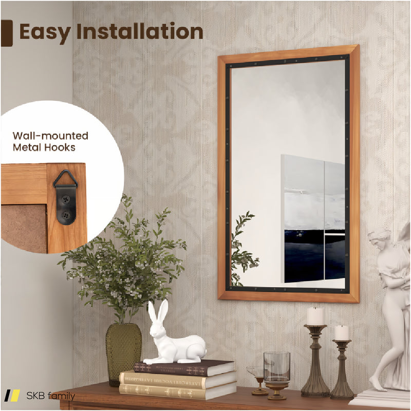 22 X 36 Inch Rectangular Frame Decor Wall Mounted Mirror With Back Board 240515-229164