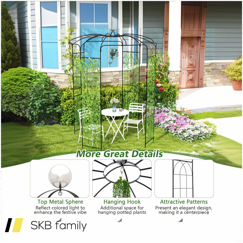 Birdcage Shape Gazebo For Climbing Plants And Wedding Ceremony Decoration 240515-229165