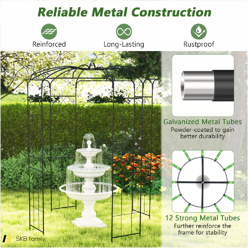 Birdcage Shape Gazebo For Climbing Plants And Wedding Ceremony Decoration 240515-229165