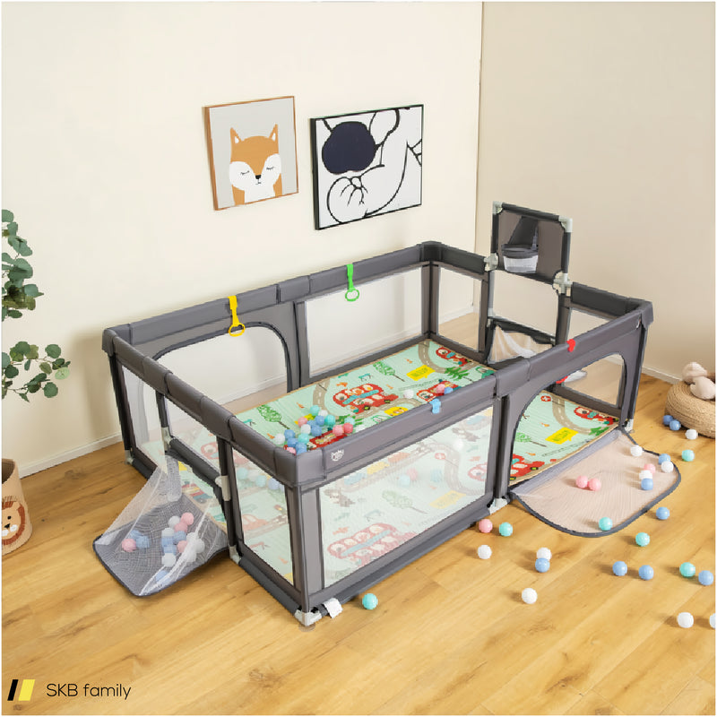 Large Baby Playpen With Mat And Ocean Balls 240515-229166